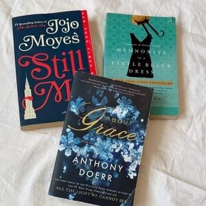 Lot of 3 Novels by Jojo Moyes, Rhoda Janzen, Anthony Doerr paperback fiction